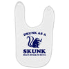 drunk as a skunk Baby Bibs