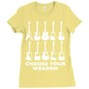 choose your weapon funny Ladies Fitted T-Shirt