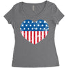 usa flag Women's Triblend Scoop T-shirt