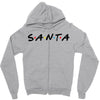 santa of the friends parody Zipper Hoodie