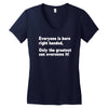 everyone born right handed left handed Women's V-Neck T-Shirt