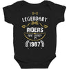 legendary riders are born in 1987 Baby Bodysuit