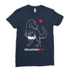 pregnant rex white and red color Ladies Fitted T-Shirt