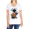 who loves bassets Ladies Curvy T-Shirt