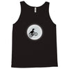Dinosaur Riding A Bike To The Moon Tank Top