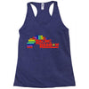 racing rainbow Racerback Tank