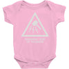 warning god of thunder Baby Onesie