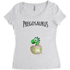 Pregosaurus Boy Women's Triblend Scoop T-shirt