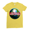 the world is always spinnin Ladies Fitted T-Shirt