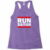 run saiyan Racerback Tank