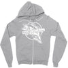 night fishing Zipper Hoodie