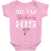 I Stole His Heart Baby Bodysuit