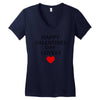 happy valentine day lovely Women's V-Neck T-Shirt