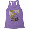 where words fail music speaks Racerback Tank