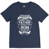 Super Cool Father Of A Freaking Awesome Son V-Neck Tee