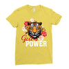 Girl Power White Write Ladies Fitted T-Shirt