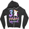 3rd grade squad Zipper Hoodie