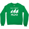 run forest run white color Crewneck Sweatshirt
