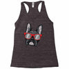 frenchie hipster Racerback Tank