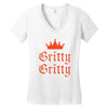 gritty gritty Women's V-Neck T-Shirt