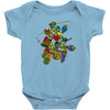 mega turtles Baby Onesie