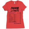 June Girl Facts Cancer Ladies Fitted T-Shirt