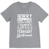 This Guy Is Taken By A Super Sexy February Girlfriend V-Neck Tee