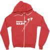born to dart pfeil arrow bullseye triple double 180 club profi Zipper Hoodie