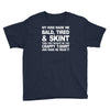 my kids made me bald tired funny Youth Tee