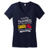you can't buy happiness but you can live in canada Women's V-Neck T-Shirt