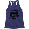 happy father's day 2 Racerback Tank