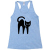 cat black Racerback Tank