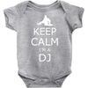 keep calm i'm a dj Baby Onesie