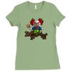 halloween clown Ladies Fitted T-Shirt