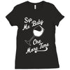 sip me baby one more time wine glass Ladies Fitted T-Shirt