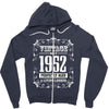vintage made in 1952 perfectly aged a living legend Zipper Hoodie