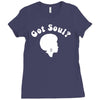 got soul funny retro funk disco afro 70s boogie soul new york Ladies Fitted T-Shirt