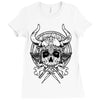skull viking Ladies Fitted T-Shirt