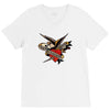 sailor jerry tattoo art military mermaid V-Neck Tee