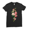 breast cancer flowers Ladies Fitted T-Shirt