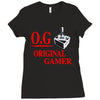old school gamer Ladies Fitted T-Shirt