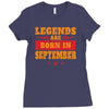 Legends Are Born In September Ladies Fitted T-Shirt