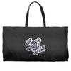 rock n roll girl Weekender Totes