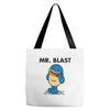 mr. blast Tote Bags