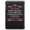 Dear Daddy, Thanks for Being my Dad Baby Boy Letter to Father iPad Mini