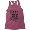 Born In July Racerback Tank