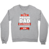 proud dad son Crewneck Sweatshirt