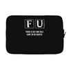 F U Cards Laptop sleeve