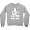 gym cat workout Crewneck Sweatshirt