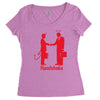 handshake Women's Triblend Scoop T-shirt